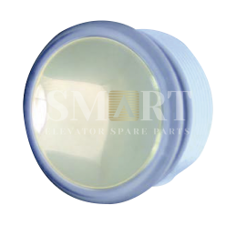 BOUTON FINITION INOX LUM.ROUGE